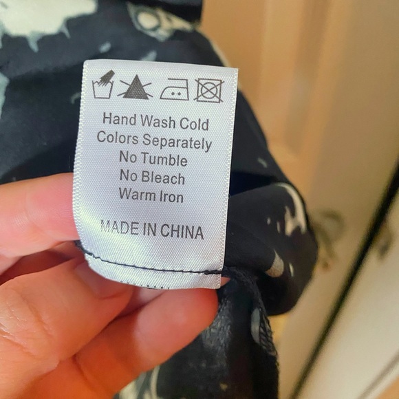 SEQUINZE black and white splotchy mini dress size 8 - Picture 8 of 8